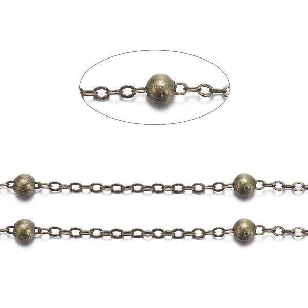 Brass Flat Oval Cable Chains