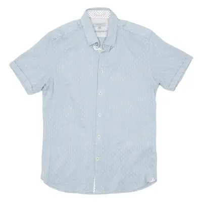 TED BAKER Mens Shirt Green Spotted S