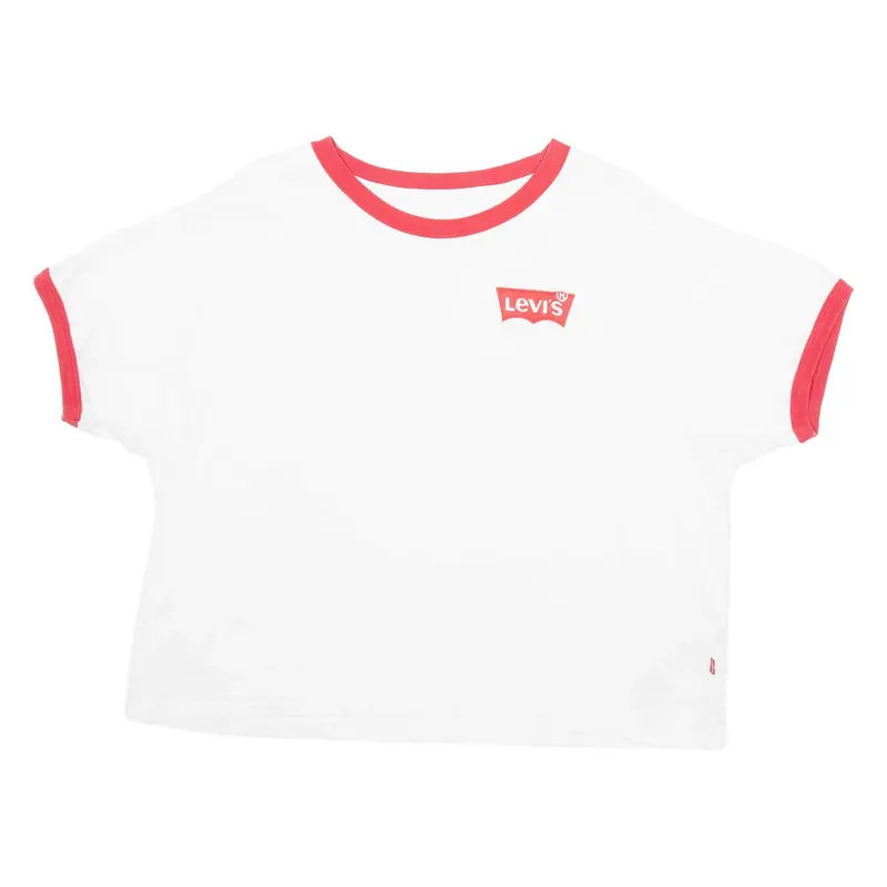 LEVI'S Crop Womens T-Shirt White M