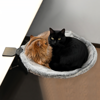 ButtonwoodNest|Cozy Cat Bed,Climbing tree|Removable Cat Nest with Strong Frame withstand 30 pounds,Clip-On Cat Perch with Ant...