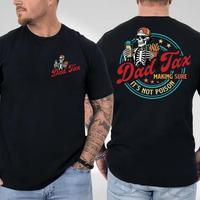 Dad Tax T-Shirt, Funny Skeleton Fry Thief Tee, Making Sure It's Not Poison Graphic Shirt, Fast Food Humor Shirt for Dads, Par...