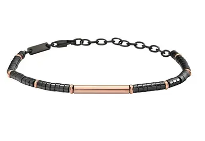 Breil Bracciale Da Uomo In Acciaio Con Ematite B Rocks Tj3640