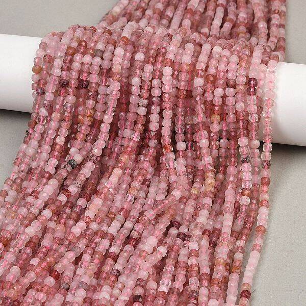 Natural Strawberry Quartz Beads Strands
