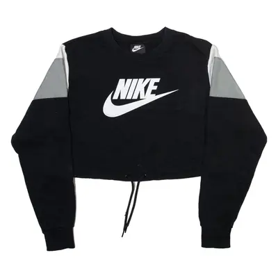NIKE Cropped Womens Sweatshirt Black S
