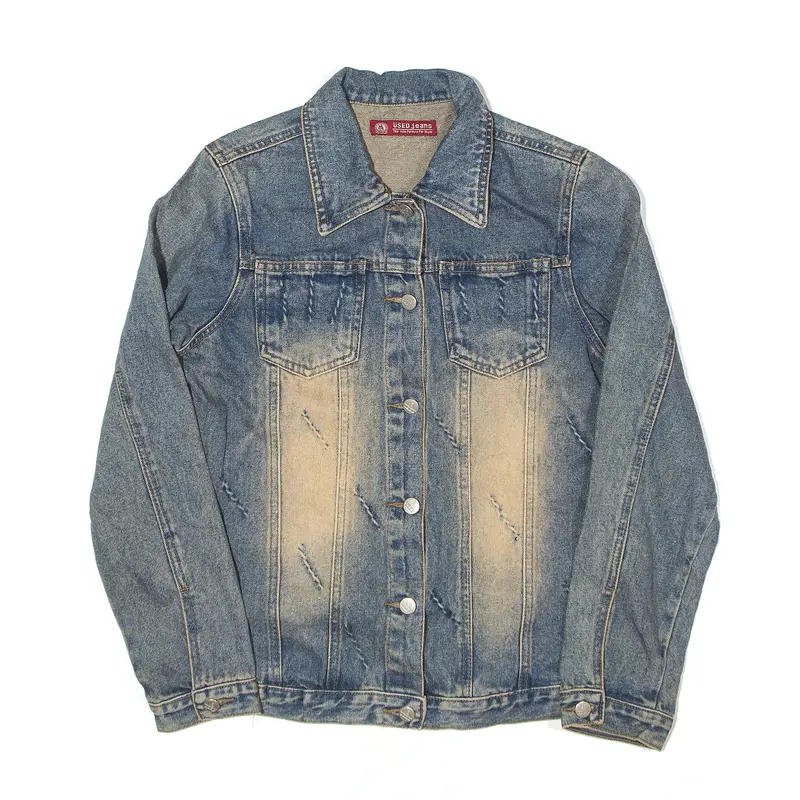 USED JEANS Jacket Blue Denim Womens M