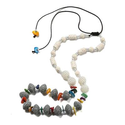 Dyed Lava Rock with Shells