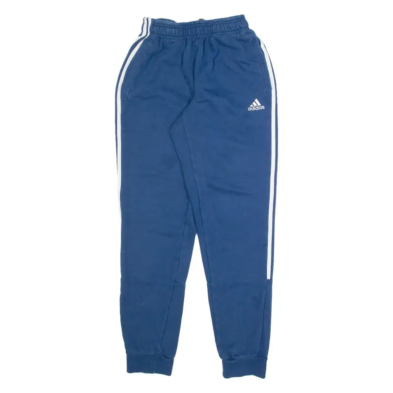 ADIDAS Mens Joggers Blue Tapered XS W22 L29