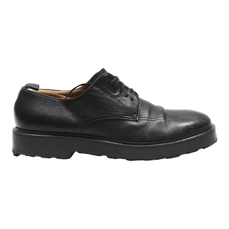 BOSS Derby Shoes Black Leather Mens UK 6