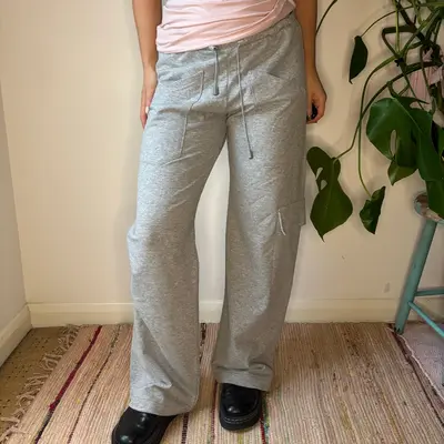 Pierre Cardin Joggers - Medium Grey Cotton Blend