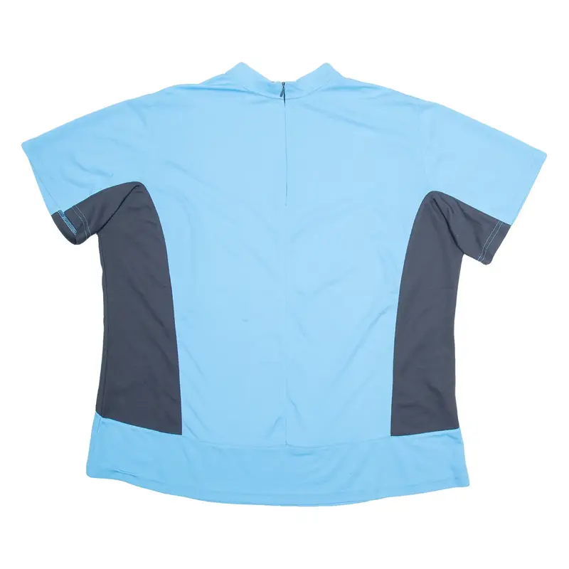 EAST WIND Cycling Mens Jersey Blue 1/2 Zip 2XL