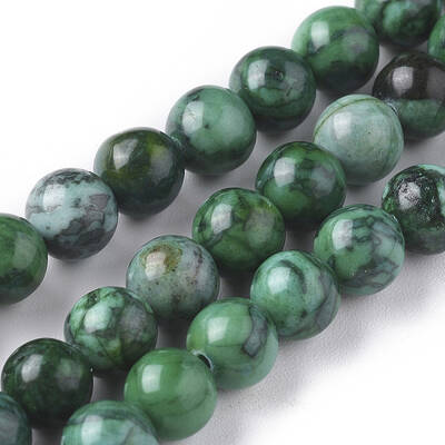 Natural Map Stone Picasso Jasper Beads Strands
