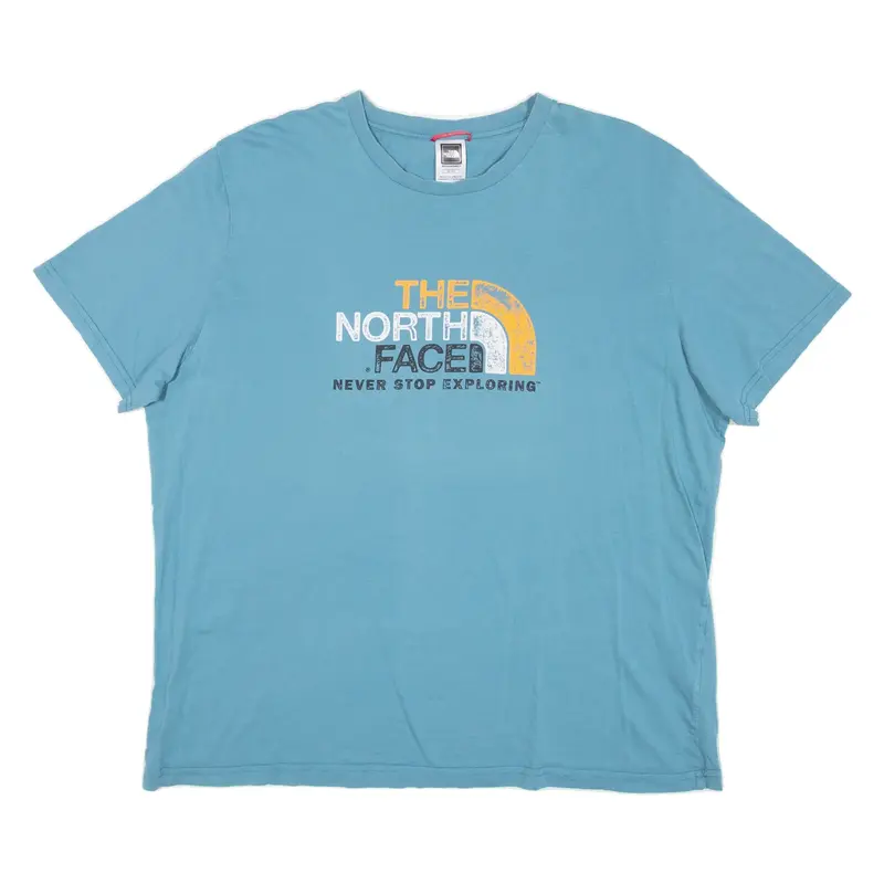 THE NORTH FACE Mens T-Shirt Blue Crew Neck XL