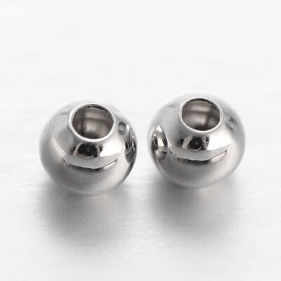 Round Brass Spacer Beads