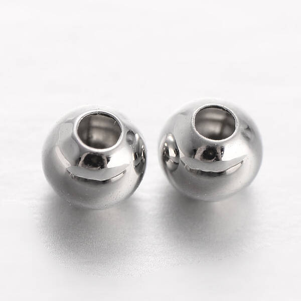 Round Brass Spacer Beads