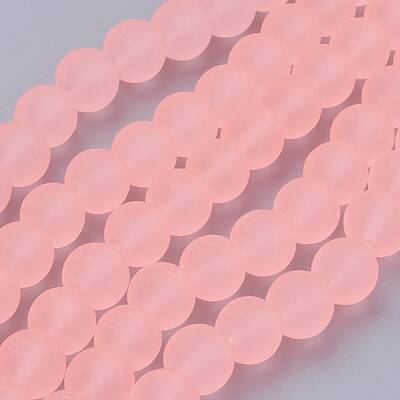 Transparent Glass Bead Strands