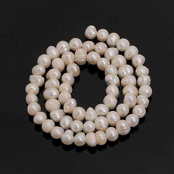 1 Strand Natural Cultured Freshwater Pearl Beads Strands