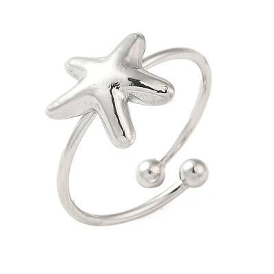 Non-Tarnish 304 Stainless Steel Open Cuff Ring