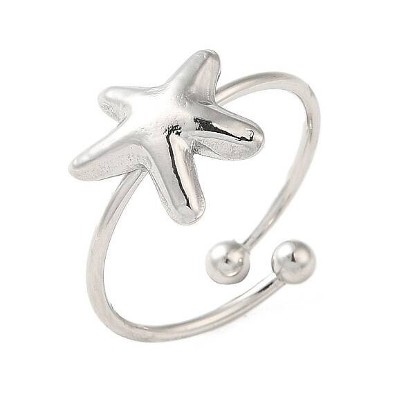 Non-Tarnish 304 Stainless Steel Open Cuff Ring
