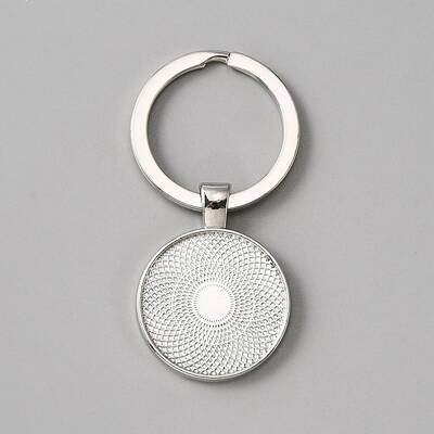 Alloy Keychain Cabochon Settings
