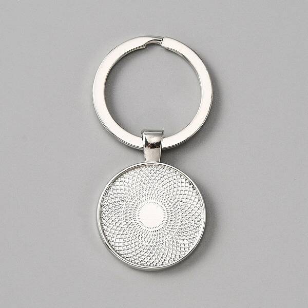 Alloy Keychain Cabochon Settings