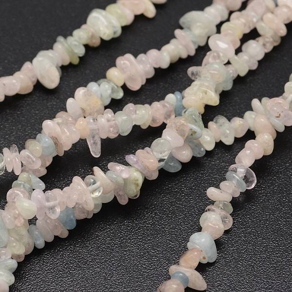 Chips Natural Colorful Morganite Beads Strands