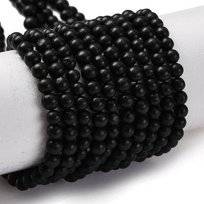 Natural Shungite Beads Strands