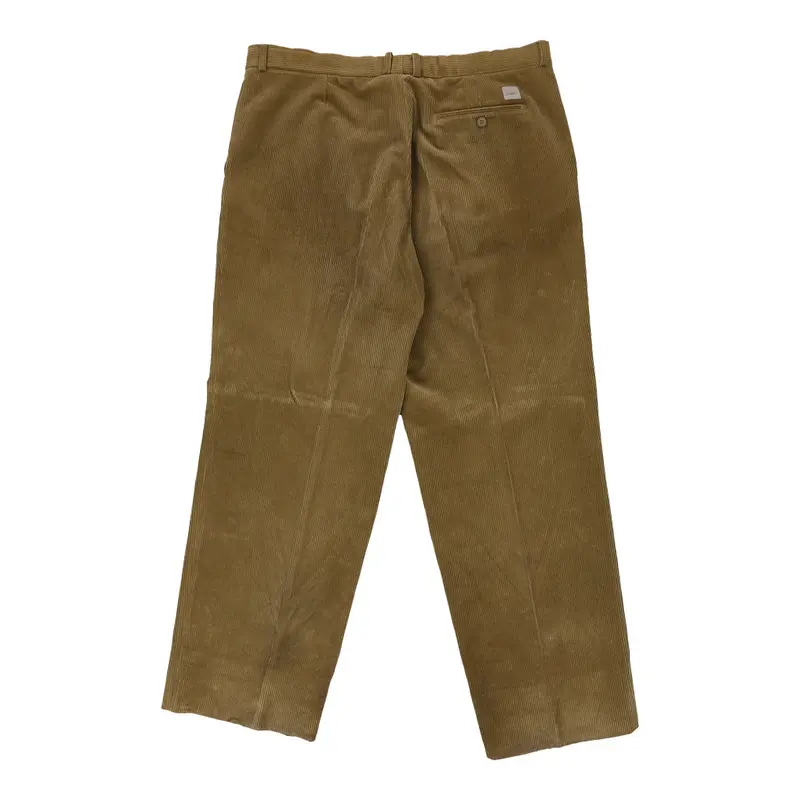 Lacoste Cord Trousers - 40W 33L Brown Cotton