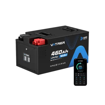 Vatrer 12V 460AH LiFePO4 Lithium Battery for RV, VAN, Motorhome, Trailer and Camper