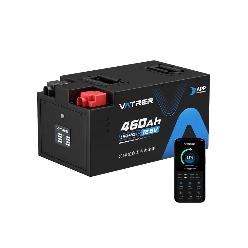 Vatrer 12V 460AH LiFePO4 Lithium Battery for RV, VAN, Motorhome, Trailer and Camper