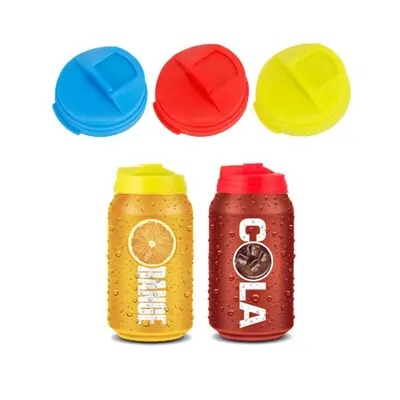 Dust Proof Beverage Can Cover, 3pcs Multicolor Reusable Can Cap, Soda Can Lid for Home Party