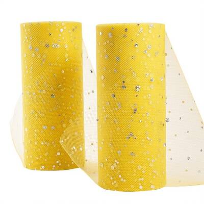 Glitter Sequin Deco Mesh Ribbons