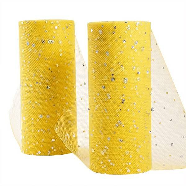 Glitter Sequin Deco Mesh Ribbons