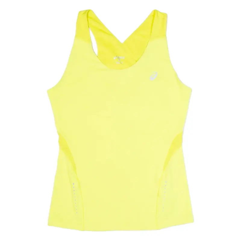 ASICS Womens Sports Vest Yellow Sleeveless M