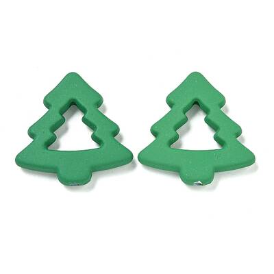 Christmas Theme Opaque Acrylic Beads