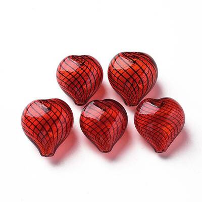 Transparent Handmade Blown Glass Globe Beads