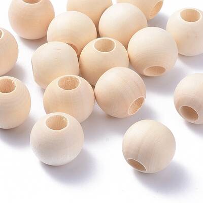 Unfinished Wood Beads