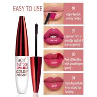 QICIY Tattoo Lip Gloss Color Peel-Off 4-Color Tear Long-lasting Moisturizing Hydrating Lipstick for Normal Skin Radiant Finis...