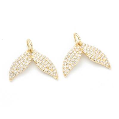 Brass Clear Cubic Zirconia Pentands
