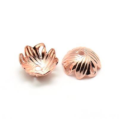 Brass Flower Bead Caps