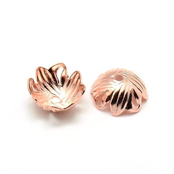 Brass Flower Bead Caps