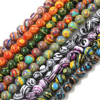 Synthetic Malachite Beads Strands