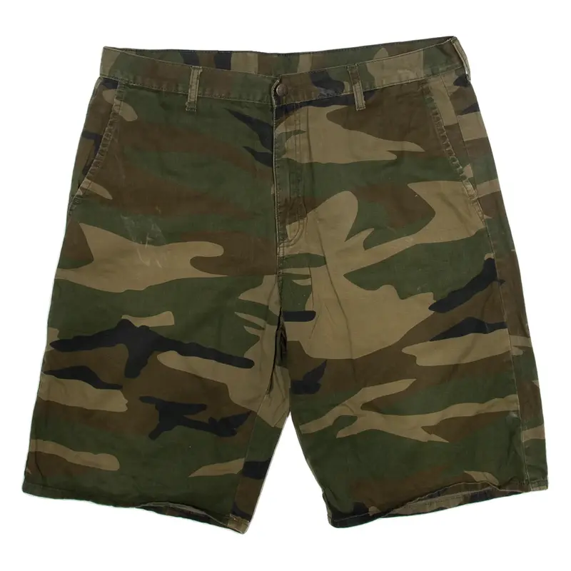 DICKIES Mens Casual Shorts Green Camouflage S W28