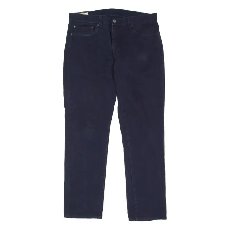 LEVI'S 511 Big E Mens Twill Trousers Blue Slim Straight W34 L30