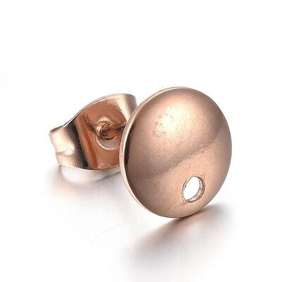 Ion Plating(IP) Stainless Steel Stud Earring Findings