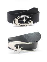 Star Design Pu Buckle Belt, Casual Jeans Pants Belt for Daily Clothing Decor, Trendy All-match & Exquisite Belt for Gift, Me...