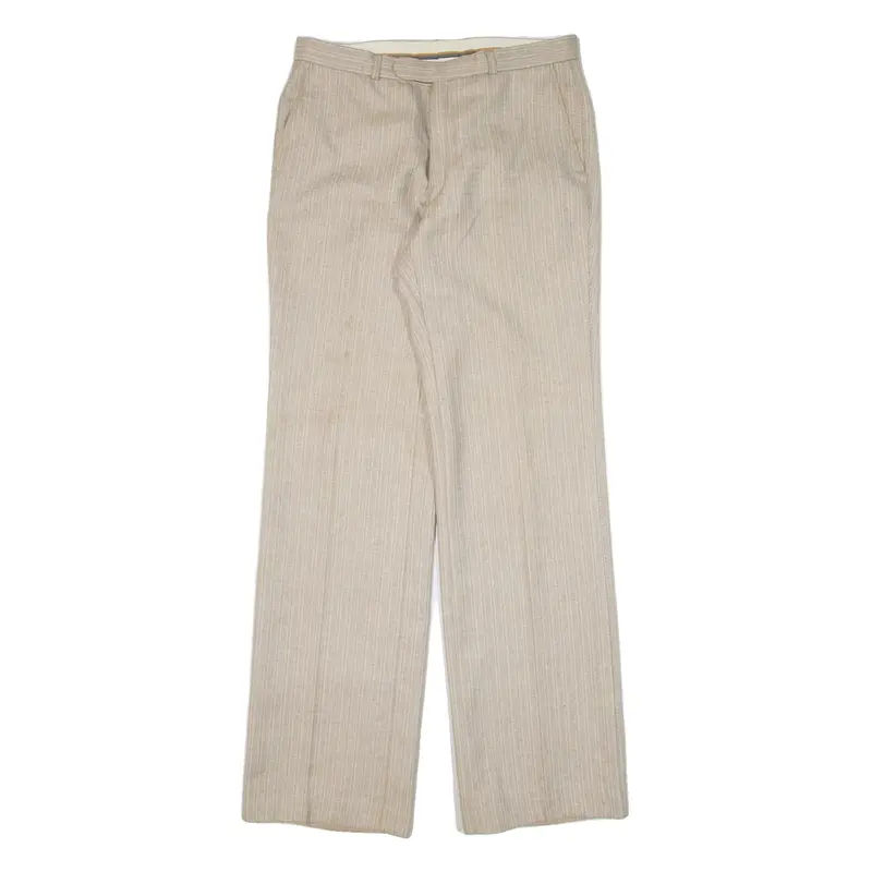 Mens Trousers Grey Regular Straight W34 L31
