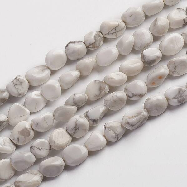 Natural Howlite Beads Strands