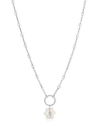 Flor Del Sol Necklace | Metal Color: Silver