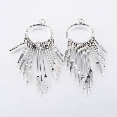 Iron Tassel Big Pendants