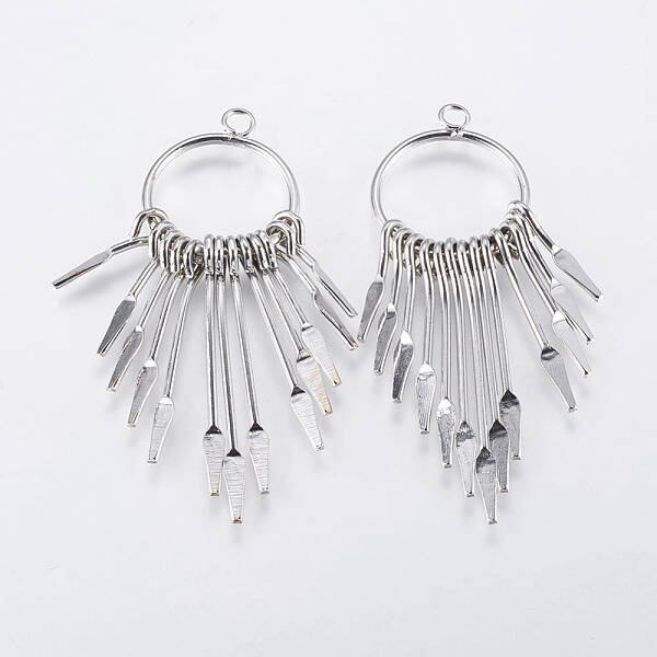 Iron Tassel Big Pendants